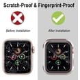 thumbnail image 4 of [1 Pack] Screen Protector Case for Apple Watch 44mm, Full Protective HD Ultra-Thin Cover Compatible with iWatch Series 4 Series 5 Series 6 SE Bumper Case, Clear, 4 of 5