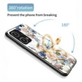 thumbnail image 5 of Pour Xiaomi Note 12 Turbo/Poco F5 5G Support Anneau Couverture Imprimée Verre Trempé+pc+tpu Coque Mobile, 5 of 5