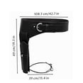 thumbnail image 3 of LUOGENLI Vintage Wild Holster Belt, Adjustable Leather Waist Strap Cowboy Halloween Party Outfit Prop Coffee One Size, 3 of 4