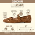thumbnail image 2 of Cushionaire Weston Hand Woven Mary Jane Flats for Women, Comfortable Dressy Ballet Flats with Braided Adjustable Buckle and Memory Foam Cushioning, 2 of 17