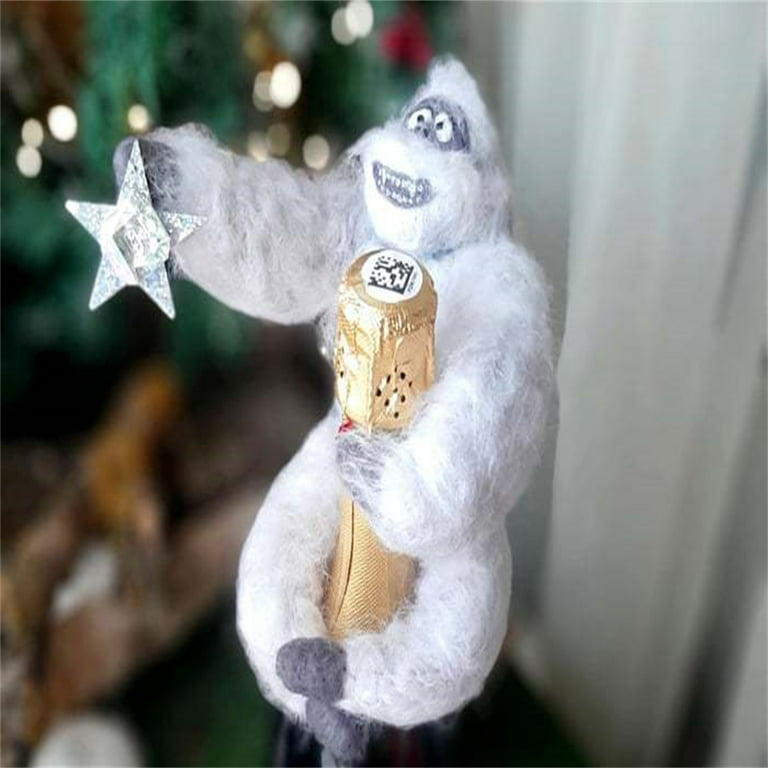 Christmas Tree Topper Ornament Decor Cute Chimpanzee Hugger Unique Holiday Christmas Ornament Home Posable Arms Party Home Decor, Adult Unisex, Size
