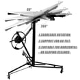 thumbnail image 4 of Drywall Lift 11' Construction Rolling Caster Wheel Lockable Tool Panel Lift Drywall Panel Hoist Jack Lifter Jack Drywall Lift, Black, 4 of 7