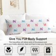 thumbnail image 3 of Long Body Pillow Cover – Soft & Breathable, Hidden Zipper, 20"x54", Cute Cat & Paw Print – Perfect Gift for Cat Lovers, Side Sleepers, Pregnancy Support, Pet-Themed Decor, 3 of 7