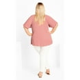 thumbnail image 2 of Avenue Women's Plus Size Gemma Emb Top, 2 of 2