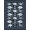 Navy Blue, Pattern 10, variant on Design&I 8'x10' Washable Area Rug Fish Fishing Motif School Wave Marine Theme Hunting Animals Pat for Dining Room, Large Office, Lounge, Snag-Free