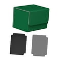 thumbnail image 4 of Caja de baraja de cartas, colección de pasatiempos de dados de cartas TCG, puede contener más de 100 tarjetas de organización Verde, 4 of 8