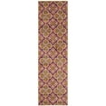 thumbnail image 3 of SAFAVIEH Madison Natasha Geometric Floral Area Rug, Fuchsia/Gold, 5'1" x 7'6", 3 of 6