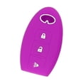 thumbnail image 1 of 3 Botones Car Key Case Cover Silicona Car Key Pocket Púrpura, 1 of 6