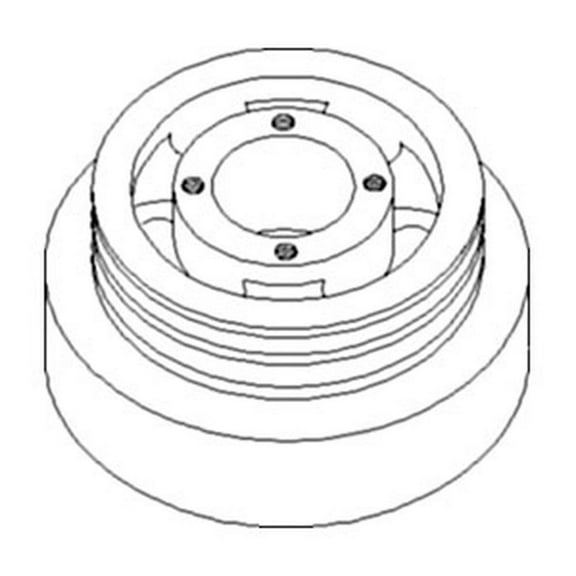 RAParts WN-RE15018 Damper Pulley Fits John Deere 4050 4055 4250 4255 4450 4455 4555 4560 4650 4755 4760 4850 4955 4960 8450 9950 9960 9965 9970 664D 770A 770AH 770B 770BH 772A 772AH 772B 772BH