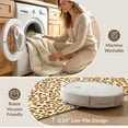 thumbnail image 5 of ODIKA Zebra Leopard Print Cheetah Spotted Drop Repeat Motif Cow Fluffy Stain Resistant Low Profile for Dorm Room, Small Living Apartment, 5 of 7