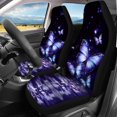 thumbnail image 3 of Pzuqiu Butterflies Car Seat Covers Full Set Breathable Front and Rear Seat Cover Set, Soft Interior Decor Compatible with Trucks Cars most Cars, 3 of 10