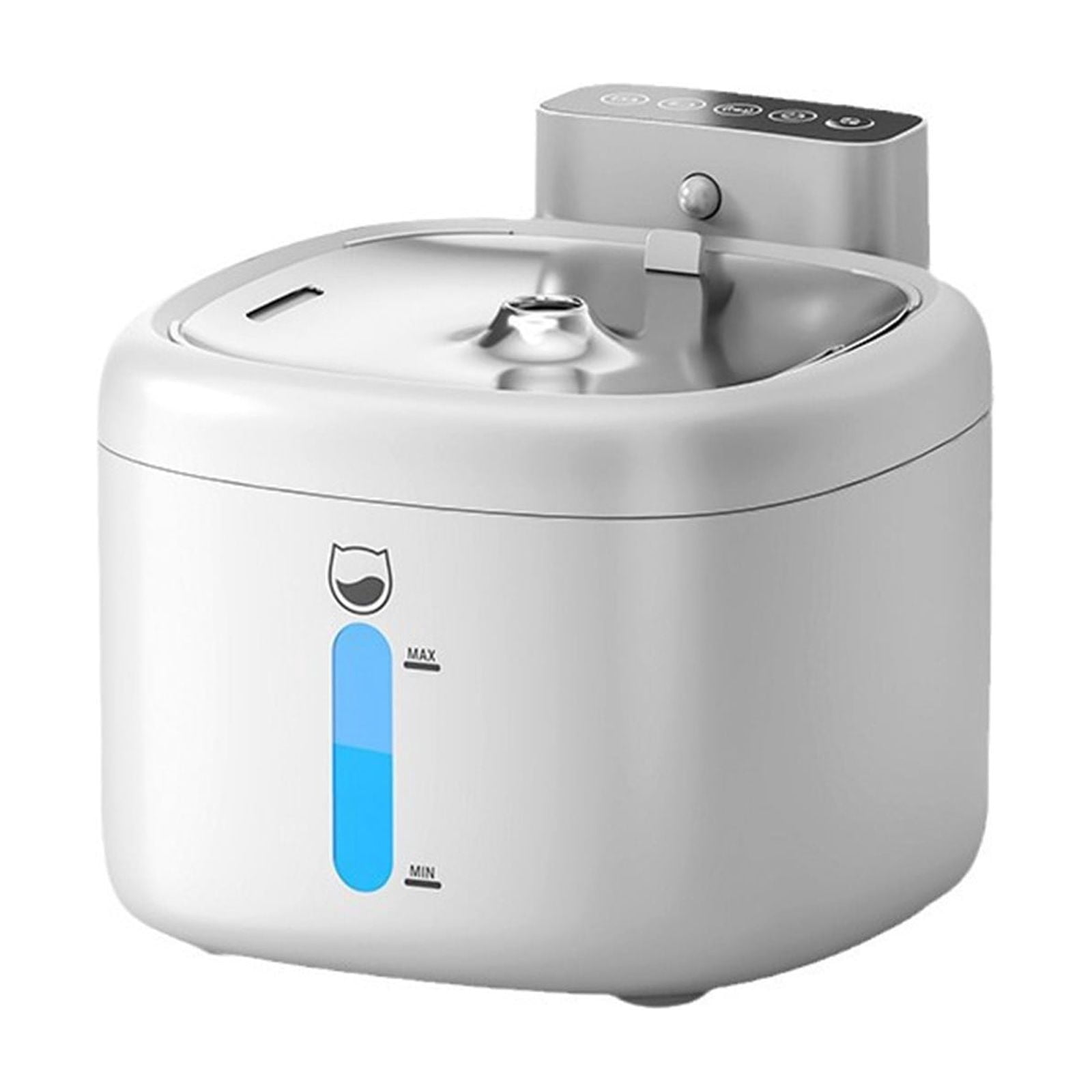 Smart Pet Water Fountain Automatic Wireless Cat Water Dispenser with Filter, Battery Powered, Quiet Circulating Drinking Bowl