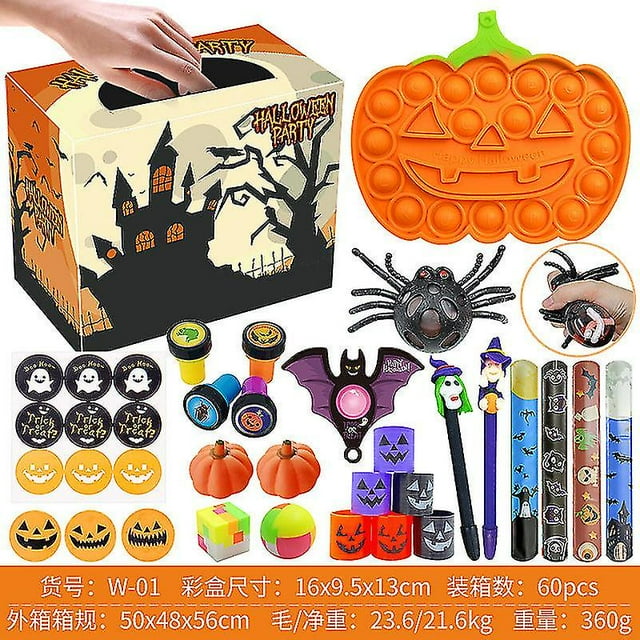 Halloween Xmas Christmas Gifts Decoration Decompression Toy Set Pumpkin Countdown Calendar Blind Box