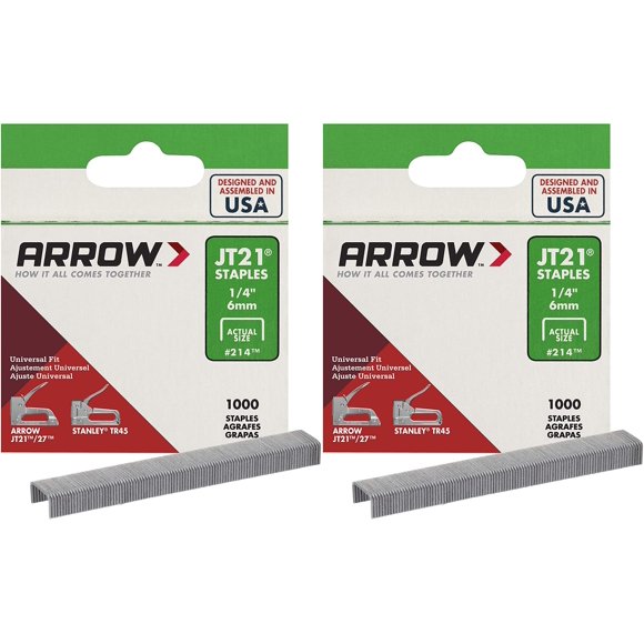 Staples Arrow JT21 1/4 pulgadas, paquete de 1000