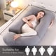 thumbnail image 5 of Almohada de embarazo Eccn en forma de U para todo el cuerpo con funda extraíble, 5 of 6