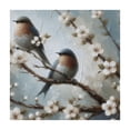 thumbnail image 4 of Acheng Birds Blossoms Branches Square Tablecloth for Outdoor Picnic Camping and Indoor Kitchen Dining Party 100% Polyester Fiber 40*40, 4 of 8