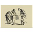 thumbnail image 1 of Great BIG Canvas | Rolled Poster Print entitled Pool Hall Antics II, 1 of 4