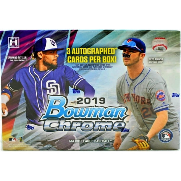 MLB 2019 Bowman Chrome HTA Choice Trading Card HOBBY Box - Walmart.com