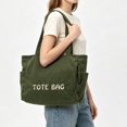 thumbnail image 3 of Corduroy Tote Bag Large Capacity Shoulder Bag, Casual Japanese Style Daily Handbag, 3 of 3