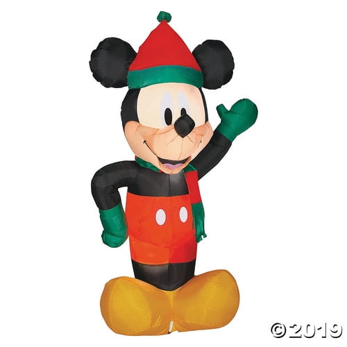 72" Blow Up Inflatable Holiday Mickey Mouse