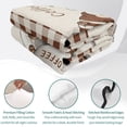 thumbnail image 4 of Full Quilt Set 78''x90'', Coffee Gnomes Lightweight Summer Bedspread Coverlet Set with 2 Pillow Shams, Farmhouse Brown Plaid Teacup Beans Breathable All Season Quilt Bedding for Bedroom/Guest Room, 4 of 9