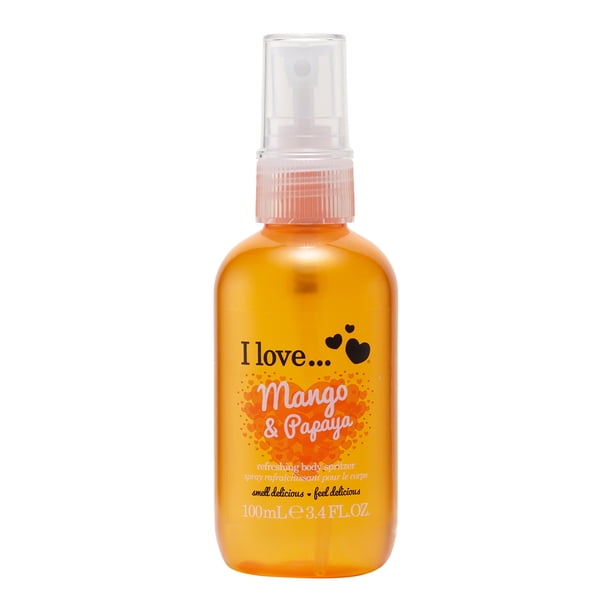 I Love Cosmetics Bruma Corporal, Spray Corporal, Mango y Papaya, 100 ml