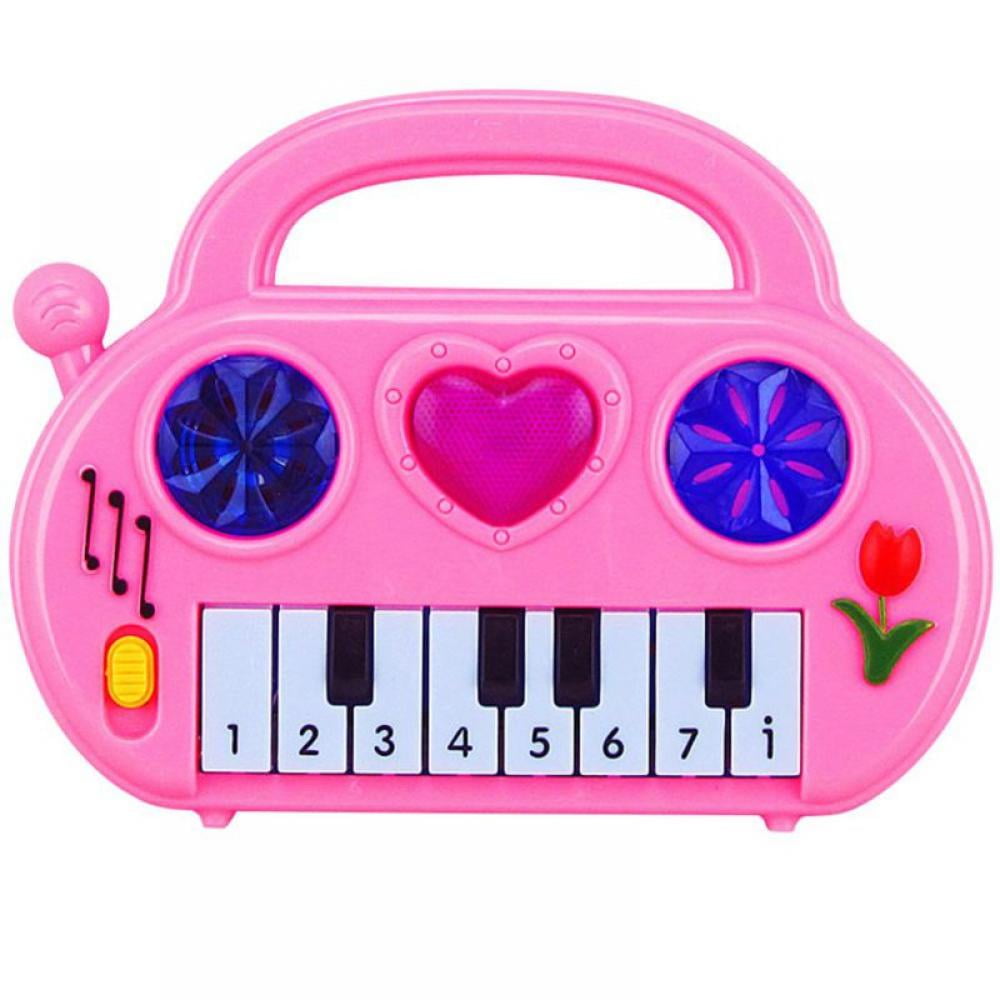 1Pc Children's Educational Musical Car Electronic Piano Keyboard Toys With Lighting Toddlers Gift - Color Send by Randomly