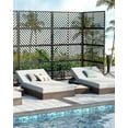 thumbnail image 6 of Metal Privacy Screen 70" H x 35" Decorative Outdoor Privacy Screen,Freestanding Privacy Panel with Stand for Balcony Deck Patio Lawn Garden,Weather Resistant Privacy Fence, 6 of 7
