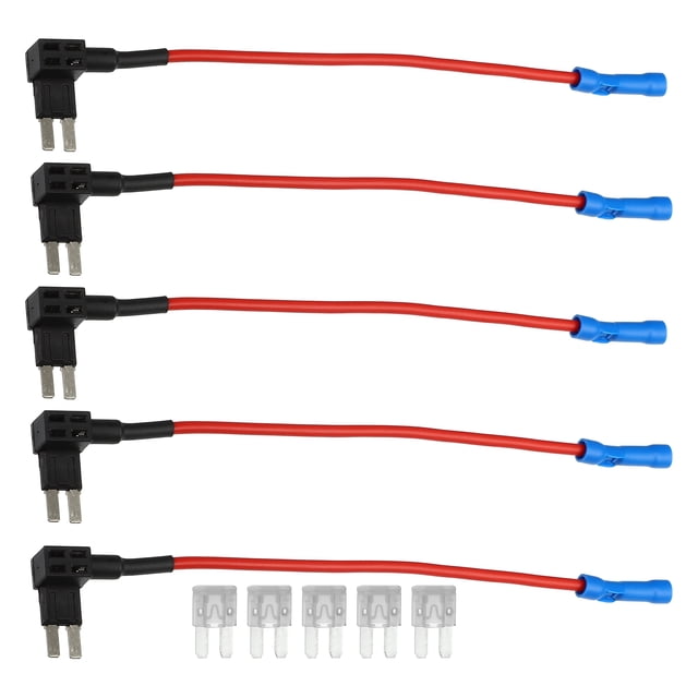 12V Estándar Fusible Adaptador con 5uds 25A Cuchilla Estilo Fusible Metal