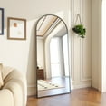 BEAUTYPEAK 71"x30" Arch Full Length Mirror Oversized Floor Mirrors for