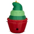 thumbnail image 5 of Multicolor Christmas Tree Cupcake Airblown Yard Inflatable, 39 inch, 5 of 5