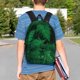 thumbnail image 4 of Easygdp Green Leave Fern Mochila Ligera de 15 Pulgadas para Estudiantes, Mochila Cómoda para la Escuela y Viajes, Correas Ajustables, 4 of 6