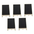 thumbnail image 4 of FUTUREORYY 5Pcs Mini Chalkboard Signs with Stand Displaying Messages Wooden Tabletop 21X15Cm Black, 4 of 8