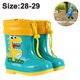 thumbnail image 2 of Botas de lluvia para niños pequeños, botas de lluvia impermeables y livianas para niños pequeños y grandes, con forro cálido suave extraíble y fácil de poner, 2 of 8