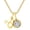 April-Taurus, variant on Initial Birthstone Necklace for Women - Personalized Gifts Birthday Gifts for Women Stainless Steel 18K Gold Plated Dainty Gold Zodiac Sign 12 Constellation Horoscope Necklace Jewelry