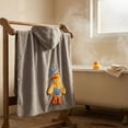 thumbnail image 4 of Hooded Towel Poncho Quick Dry Coral Fleece Bathrobe Super Soft Cotton Blend Absorbent Large Size Cartoon Goose Pattern for Beach Pool and Home Shower Use, 4 of 6
