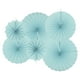 thumbnail image 1 of Uxcell Conjunto de Ventiladores de Papel Colgantes para Fiesta 6 Piezas Patrón Redondo Decoración para el Hogar Cumpleaños Boda (Azul), 1 of 7
