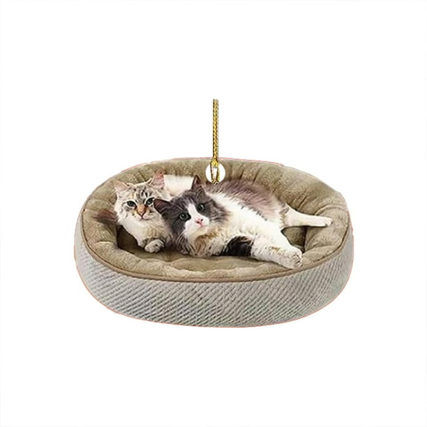 Adorno colgante para coche con forma de gato, decoración para la vista trasera, divertido avión decorativo