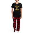 thumbnail image 4 of CafePress - I Stand With Ukraine Women's Dark Pajamas - Women's Short Sleeve Print T-Shirt and Pants Dark Cotton Pajama Set, 4 of 7