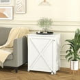 thumbnail image 5 of Gymax Folding Sewing Table w/ Compact Design Storage Shelf 2 Trays & 18 Pegs White, 5 of 10