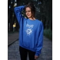 thumbnail image 2 of Scary Techno Style Sweatshirt Women -Image by Shutterstock, Female XX-Large, 2 of 4