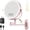30x-rose Gold, variant on PETGLE 9" Wall Mounted Lighted Makeup Mirror,4000mAh Rechargeable Double Sided 1X/30X Magnifying Mirror with Light,Touch Dimmable,Extended Arm 360 Rotation Wall Mounted Makeup Mirror 3 Color Lights-C