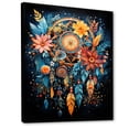 thumbnail image 2 of Designart "Gold Dream Catcher Folklore I" Dream Catcher Floater Framed Wall Art Living Room, 2 of 7