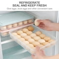 thumbnail image 4 of Deviled Egg Containers with Lid, Stackable Deviled Egg Box for 24 Eggs, Clear Egg Holder for Fridge with Lid, Portable Plastic Egg Tray for Party, Easter Eggs Tray, 1 Pcs, 11.81x9.06x2.24", 4 of 6
