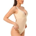 thumbnail image 6 of Elainilye Fashion Bodysuits for Women Tummy Control Shaping Crotch Fit Lace Tight Strap Bodysuit Shapewear,Beige, 6 of 8