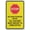 Warning Sign 4, variant on Notice 24 Hour Surveillance Barn Monitored Live And Recorded Remotely Metal Sign 8"x12" Rustproof Aluminum Multicolor - Indoor Outdoor Barn Surveillance Sign