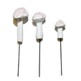 thumbnail image 3 of G & F Products 3-Piece Fairy Garden Miniature Metal Mushroom Set, 0.5–1.25 in Height, White, 3 of 7