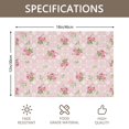 thumbnail image 3 of Placemat, Pioneer Flower Floral Print Pattern Place Mats Table Mat Set Of 2, PVC Washable Placemats for Party Kitchen Dining Decoration, 18x12 Inch, Fade Resistant, 3 of 6