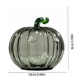 thumbnail image 3 of Halloween Pumpkin Glass Cup, Beverage Serving with Lid, Glass, for Party Tables and Home Bars, Pumpkin-Face Shaped Glass Design, Lidded Tumbler, 3 of 5