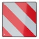 thumbnail image 1 of en 1 señal de advertencia de aluminio italiano y español con 4 piezas de correas tensoras de 4mm para sujeción, reflectante de 50*50cm para portabicicletas, remolques traseros, caravanas, 1 of 5